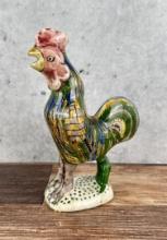 Painted Porcelain Rooster Figure Iran