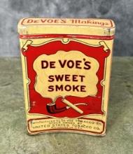 De Voe's Sweet Smoke Pocket Tobacco Tin