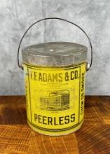 F.F. Adams Peerless Tobacco Tin
