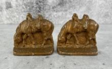 Cast Iron Lone Horse Bookends