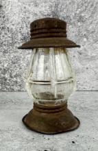 Avor Glass Railroad Lantern Candy Container