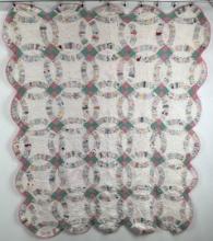 Antique Double Wedding Ring Quilt