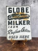 Globe Grand Champion Milker Sign