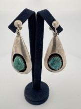 Navajo Sterling Silver Turquoise Earrings