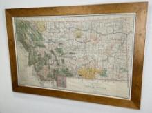 1926 State of Montana Map