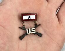 WW2 Son in Service Infantry Pin