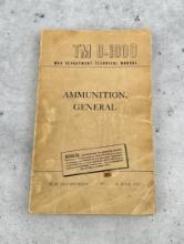 WW2 TM-9-1900 Ammunition General