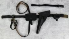 Civil War Reenactors Leather Pistol Belt