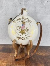 Civil War GAR Ohio Volunteer Porcelain Canteen