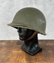 WW2 US Army M1 Helmet Hawley Liner Front Seam