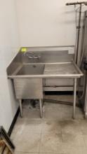 SINK STAINLESS 44" X 36" WITH RIGHT DRAINBOARD