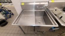 SINK STAINLESS 45" X 36" WITH LEFT DRAINBOARD