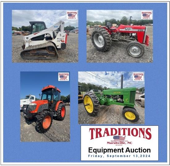 Traditions Auction Co LLC Equipment September 2024