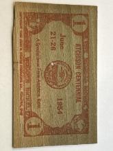 1954 Atchison Centennial Wooden Nickel