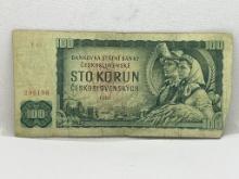1961 100 STO Korun Ceskoslovenskych Bill