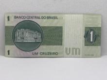 Banco Central Do Brasil Um Cruzeiro Bill