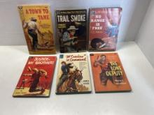 6 Western Paperback Books