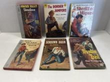 6 Western Paperback Books