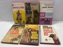 6 Western Paperback Books