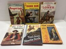 6 Western Paperback Books