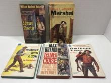 5 Western Paperback Books