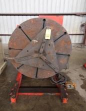 WELDING POSITIONER, WELDWIRE MDL. WPT-60/12FB, 6,000-lb. cap., 12" overhung front face of tbl.,12"