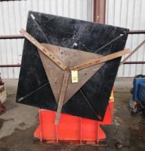 HEADSTOCK POSITIONER, ARONSON HS20, 20,000-lb. cap., 54" square tbl., w/ 60" 3-jaw chuck, S/N 7646