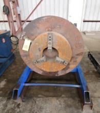 WELDING POSITIONER, RANSOME , MDL. 25-P TYPE A, 2,500-lb. cap., 40" dia. tbl., w/ 24" dia. 3-jaw