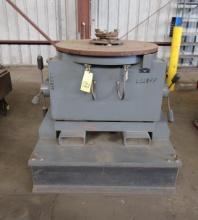 WELDING POSITIONER, PRESTON-EASTIN MDL. RHS-100, 10,000-lb. cap.,36" dia. tbl. w/ 8" dia. 3-jaw