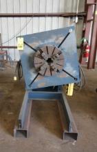 WELDING POSITIONER, JOE FULLER INC. MDL. JFP30, 3,000- lb. cap., 30" square tbl., w/ 15" dia. 4-jaw