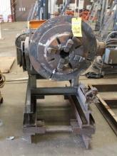 WELDING POSITIONER, ARONSON MDL. HD20A-PTVR2, 2,000-lb. cap. 24" dia. tbl., w/12" dia. 4-jaw chuck,