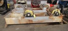 TANK TURNING ROLL SET, PANDJIRIS , 36" W. x 12' L., approx. 20" dia. rolls, set cap. 200 T.