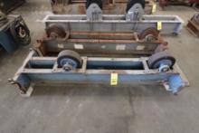 LOT OF TANK TURNING ROLL IDLERS (2), 11" dia. rolls, 7'L.