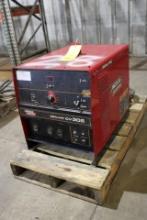 WELDER, LINCOLN IDEALARC CV305, MDL. K2400-1, max. amperage (MIG) 400 amp, input voltage, 208 v.,