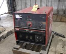 WELDER, LINCOLN IDEALARC CV305, MDL. K2400-1, max. amperage (MIG) 400 amp, input voltage, 208 v.,