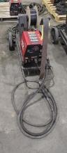 WIRE FEED, LINCOLN MDL. LF-74, w/ mobile cart & lead