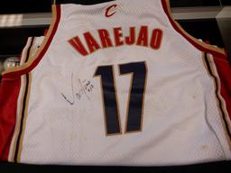 ANDERSON VAREJAO SIGNED AUTO CLEVELAND CAVALIERS JERSEY. SOME STAINS