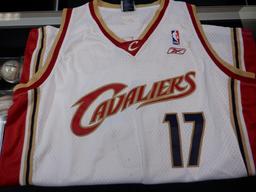 ANDERSON VAREJAO SIGNED AUTO CLEVELAND CAVALIERS JERSEY. SOME STAINS