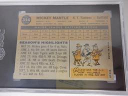 1960 TOPPS MICKEY MANTLE #350 SGC 1.5 LOOKS NICER!