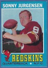 Nice 1971 Topps #50 Sonny Jurgensen Washington Redskins