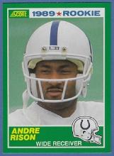Sharp 1989 Score #272 Andre Rison RC Indianapolis Colts