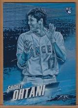 2018 Topps Fire #HS-1 Shohei Ohtani RC Blue Chip Los Angeles Angels