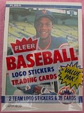 Sharp 1984 Fleer Sealed Cello Pack w/ Darryl Strawberry RC On Top