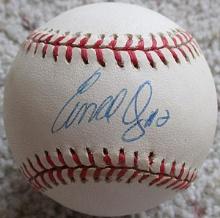 Einar Diaz Signed OAL Baseball Cleveland Indians