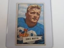 1952 BOWMAN FOOTBALL #52 JAMES MARTIN SMALL ROOKIE CARD DETROIT LIONS RC