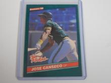 1986 DONRUSS BASEBALL JOSE CANSECO THE ROOKIES ROOKIE CARD ATHLETICS RC