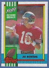 Sharp 1990 Topps #1 Joe Montana RB San Francisco 49ers