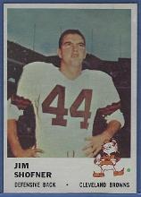 Sharp 1961 Fleer #15 Jim Shofner Cleveland Browns