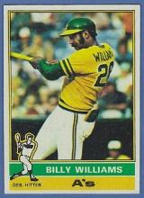 High Grade 1976 Topps #525 Billy Williams Oakland Athletics