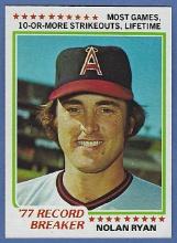 Pack Fresh 1978 Topps #6 Nolan Ryan RB California Angels